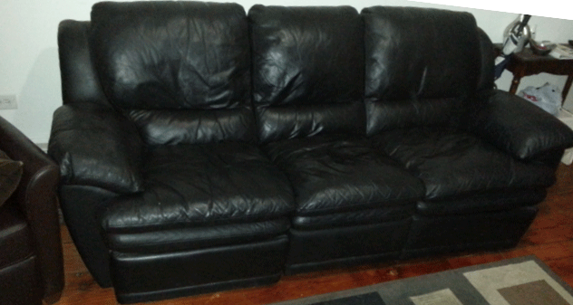 leather sofa