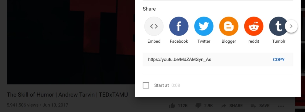 promoting tedx video